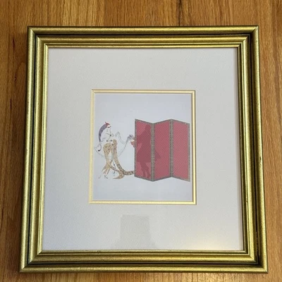 Erté "Mystery of the Courtesan" Framed Art Deco Lithograph Ross Galleries Framed - Image 1 of 4