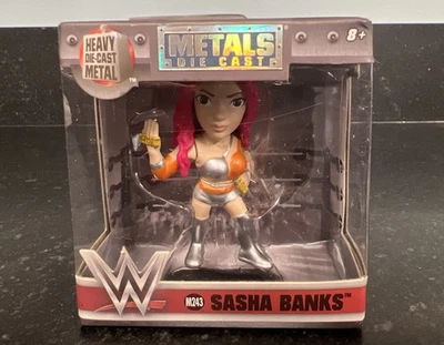 WWE Jada Toys 2017 - Minifigura Sasha Banks 2.5 - Metales fundidos a presión M243 Nueva Foto 1 de 4