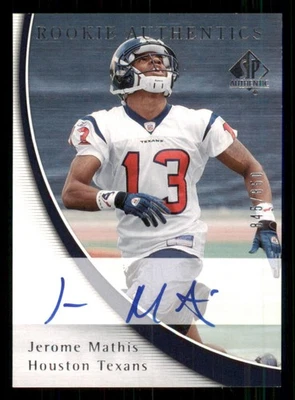 2005 SP Authentic #211 Jerome Mathis AU RC /850 - Image 1 of 2