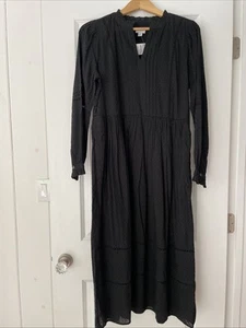 J Crew Dress Sz S NWT Black Cotton - Picture 1 of 8