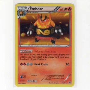 Pokémon TCG Emboar 20/114 BW Set Base Holo Carta Rara EN-LP 2011 - Foto 1 di 3