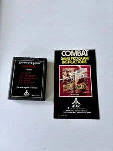 Atari 2600: Combat Game Cartridge and Manual, 1977 Atari Inc, Tested & Works - Picture 1 of 3