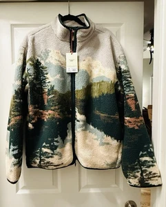 NWT Target x Woolrich Landscape Full Zip Fleece Jacket Warm Sz MED - Picture 1 of 2