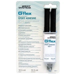 West System G/flex 655-1 siringa adesiva epossidica 25 ml │ per riparazione marina barca │InUK - Foto 1 di 3