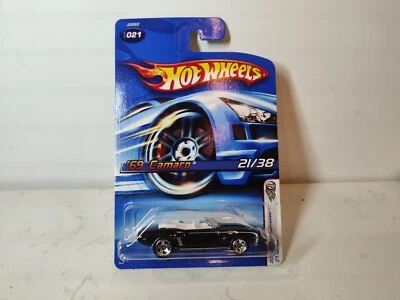 2006 Hot Wheels First Editions #021 '69 Camaro black #A150 - Image 1 of 3