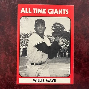 1980 TCMA All-Time GIANTS Set WILLIE MAYS black back #0001 NR-MINT *HIGH GRADE* - Picture 1 of 2