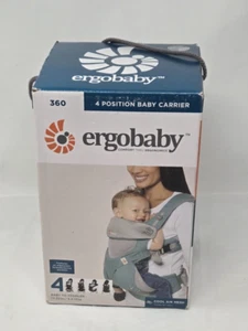 Ergobaby 360 All-Position Baby Carrier with cool air mesh icy mint open box - Picture 1 of 9