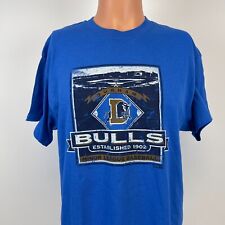 New Durham Bulls Retro T Shirt MILB Triple A Tampa Bay Rays Baseball Blue Size L