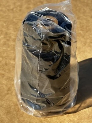 COATS Dual Duty Tex-24 Thread Black 100% Poly Cotton Corespun 6000YD Cone T7 - Image 1 of 2