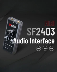 Simplefly SF2403 Analog Dual-Channel 24bit/192kHz AD/DA Converter w/ USB-C - Picture 1 of 13