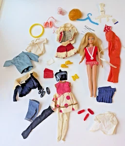 SKIPPER DOLL 1963 Straight Leg Blonde Hair Original Red Swimsuit Lot 30+ Pieces - Bild 1 von 13