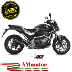 Mivv Honda NC 750 S / X 2018 Terminale Di Scarico Moto Marmitta Suono Inox Nero - Foto 1 di 3