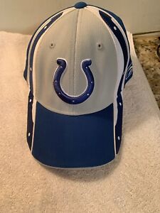 Indianapolis Colts REEBOK CAP NFL EQUIPMENT INTERNAL AUTO ADJUST EMBROIDERY NEW