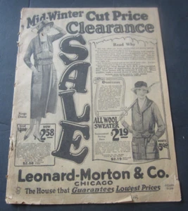1921 - LEONARD-MORTON & Co. - Mid-Winter Sale - CLOTHING CATALOG - Chicago - Picture 1 of 8