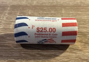 John Quincy Adams 2008-P BU Sealed Gold Dollar $25 Roll, Issued By The U.S Mint - Picture 1 of 2