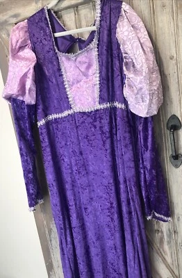 Renacimiento Cosplay Medieval Reina Princesa RUBÍES Adulto XL Disfraz Vestido Púrpura Foto 1 de 4