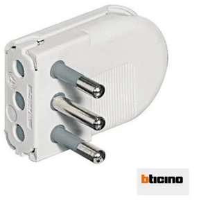 BTICINO S2495TA SPINA VOLANTE 2P + T 10A SALVASPAZIO - Foto 1 di 1