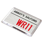 FRIDGE MAGNET - Abbot's Salford WR11 - UK Postcode