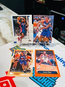 4 CARD CHAUNCEY BILLUPS TOPPS UPPER DECK FLEER TRADITION PISTONS RAPTORS - Picture 1 of 2