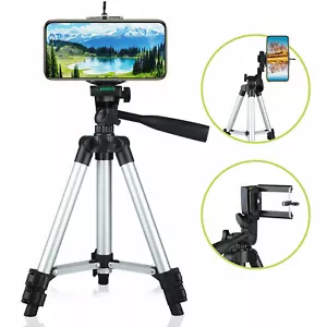 Phone Tripod Stand Holder Smartphones Cameras Vlogging Live Streaming Portable - Picture 1 of 10