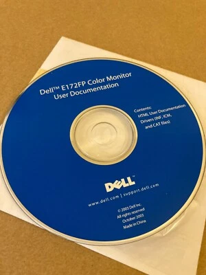 Dell E172FP  Color Monitor User Documentation and Drivers - Image 1 of 2