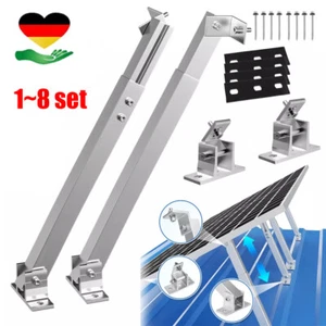 PV Halterung Photovoltaik Aufständerung Solarmodul Solarpanel Montage Set ALU - Bild 1 von 14