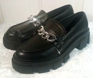 No Boundaries Women's Fashion Black Lug Loafers Size 6 Brand New!!! - Picture 1 of 4
