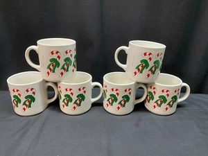 6er Set ~ Grindley "CANDY CANES" England ~ Tassen ~ 12 Unzen / 3 1/2" hoch - Bild 1 von 8