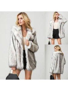 Fur Jacket Imitation Fox Hair Warm Women Loose Environmental Protection Fur - Picture 1 of 8
