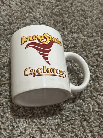 Vintage Iowa State University Coffee Mug Cup ISU Cyclones 1984 Logo Cover