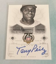 Tony Perez 2014 Panini Hall Of Fame Baseball #66 Autograph Auto Reds HOF