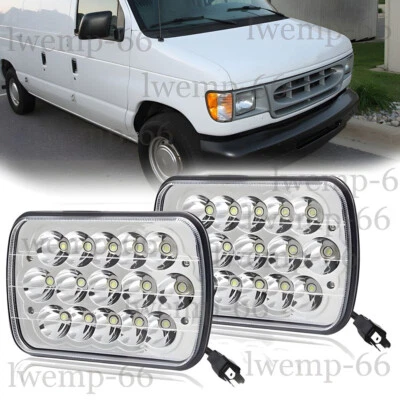 Par de faros LED HI/LO/DRL de 5x7"" 7x6"" para furgoneta de carga Ford E-150 E-250 E-350 Foto 1 de 4
