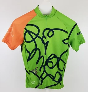 Verge Sport Cycling Jersey Unisex Ride The Rockies Size S Green Orange 3/4 Zipp - Picture 1 of 12