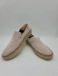 Toms Slip On Sneaker Shoe Sunset Suede Casual Pink Tan Brown Women's Size 11 - Picture 1 of 10