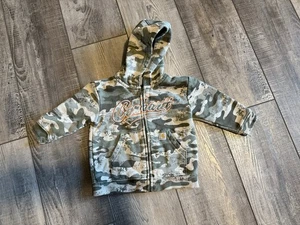 Carhartt Hoodie Baby Toddler Size 12 Months Green Camo Embroidered Logo Full Zip - Picture 1 of 6