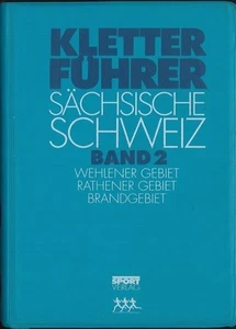Kletterführer Sächsische Schweiz Band 2 Wehlener Gebiet Rathener Gebiet Brandgeb - Bild 1 von 1