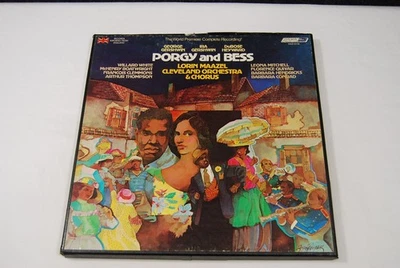 Джордж Гершвин Порги и Бесс 1976 Великобритания виниловый бокс-сет 3 пластинки w/играть книга - Изображение 1 из 4