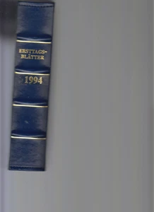 Bund Ersttagsblätter ETB Jahrgang 1994  komplett  im blauen Post Album - Bild 1 von 4