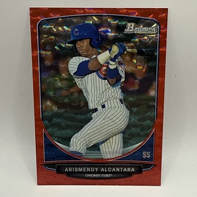 Arismendy Alcantara 2013 Bowman Chrome Prospect RED WAVE Refractor /25 - CUBS - Image 1 of 4