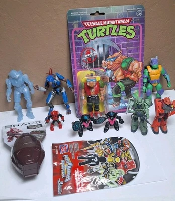 Lot Of TMNT, Halo, Gundam & Z-bot Action Figures! Some Are New Sealed  - image 1 of 4