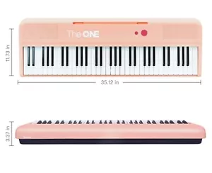 The ONE Smart Keyboard 61 COLOR Lighted Keys, Piano/Keyboard, Pink FREE SHIP - Picture 1 of 6
