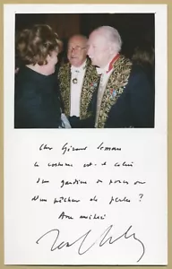 Jean Dutourd (1920-2011) - Écrivain & Académicien - Carte dédicacée + Photo - Foto 1 di 1