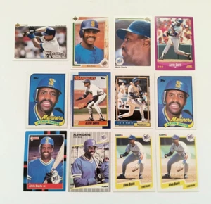 Mariners Lot 1989 Topps 687 1988 Donruss Alvin Davis 193 1990 Upper Deck 364 - Picture 1 of 12
