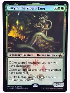 Saryth, The Viper's Fang LP/NM* FOIL Innistrad Midnight Hunt 197 mtg -UnltdCards - Picture 1 of 2