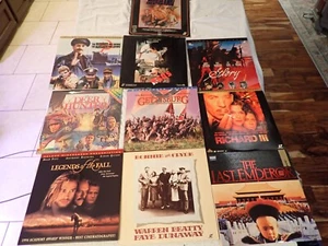 Set of 10 Laserdisc Bridge on River Kwai Glory Reds Gettysburg Deer Hunter - Picture 1 of 4