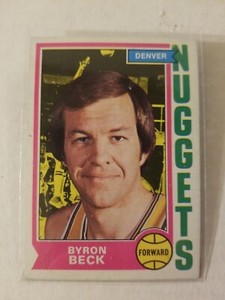 1974-75 Topps Basketball Card -#264 - Byron Beck - Denver Nuggets - Ex Condition