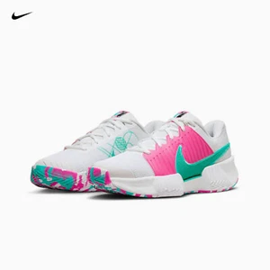 Nike Zoom Challenge White Pink Retro Pickleball Shoes FQ4155-101 Women's Size 9 - Picture 1 of 8