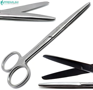 Nuevos instrumentos médicos quirúrgicos Mayo tijeras rectas 7" romos/romosos - Imagen 1 de 6