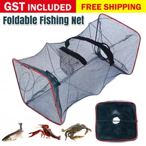 Foldable Fishing Bait Trap Fish Net Cast Dip Cage Crab Minnow Crawdad Shrimp NEW - Picture 1 of 17