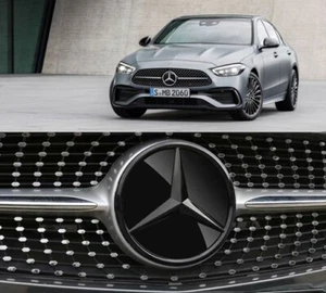 Für Mercedes-Benz 2019-2024 W177 W247 W118 Front grill Logo Schwarz Stern Emblem - Bild 1 von 11